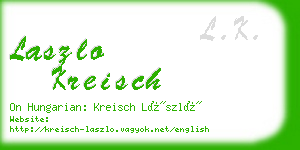 laszlo kreisch business card